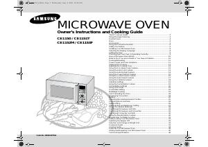 Manual Samsung CE1151T Microwave