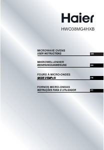 Manual Haier HWO38MG4HXB Micro-onda