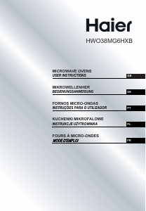 Instrukcja Haier HWO38MG6HXB Kuchenka mikrofalowa