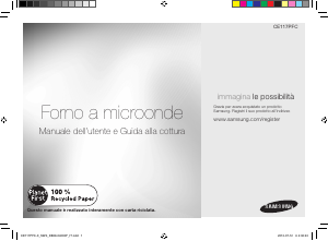 Manuale Samsung CE117PFC Microonde