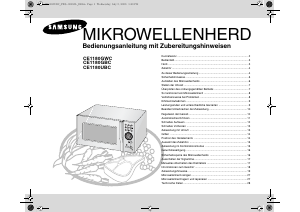 Bedienungsanleitung Samsung CE1180GBC Mikrowelle