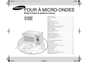 Mode d’emploi Samsung CE1180GBC Micro-onde