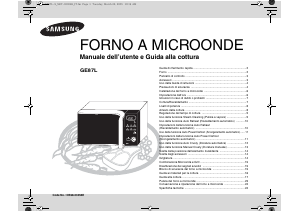 Manuale Samsung CE1185GBR Microonde