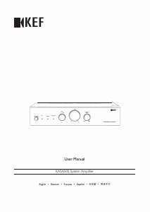 Manual KEF KASA500 Amplifier