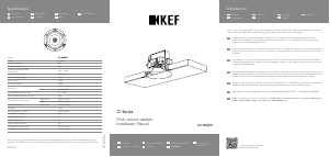 Mode d’emploi KEF Ci130QRfl Haut-parleur