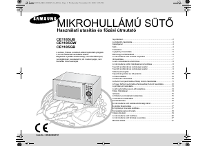 Használati útmutató Samsung CE1185UB Mikrohullámú sütő
