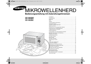Bedienungsanleitung Samsung CE1185UBC Mikrowelle