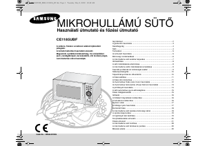 Használati útmutató Samsung CE1185UBF Mikrohullámú sütő