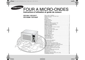 Mode d’emploi Samsung CE1350-S Micro-onde