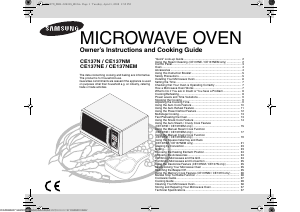 Manual Samsung CE137NEM-X Microwave