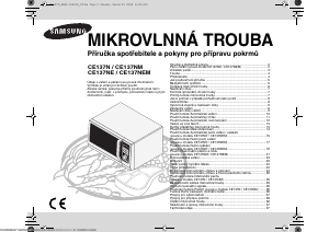 Manuál Samsung CE137NEM-X Mikrovlnná trouba