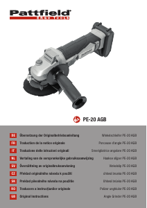 Manual Pattfield PE-20 AGB Angle Grinder