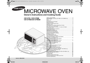 Manual Samsung CE137NM Microwave