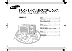 Instrukcja Samsung CE2618N Kuchenka mikrofalowa