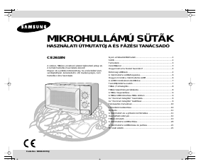 Használati útmutató Samsung CE2618N Mikrohullámú sütő