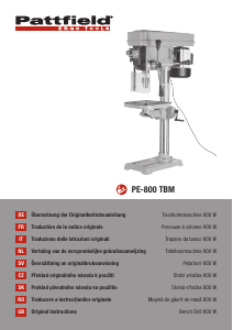 Handleiding Pattfield PE-800 TBM Kolomboormachine