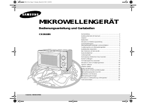 Bedienungsanleitung Samsung CE2618N Mikrowelle