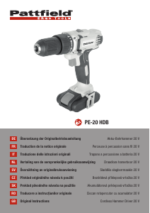 Manual Pattfield PE-20 HDB Maşină de găurit-înşurubat