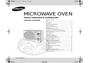 Manual Samsung CE2717N Microwave