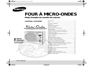 Mode d’emploi Samsung CE2727N Micro-onde