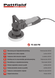 Bruksanvisning Pattfield PE-600 PM Polermaskin