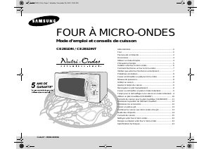 Mode d’emploi Samsung CE281DN Micro-onde