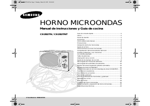 Manual de uso Samsung CE2827N Microondas