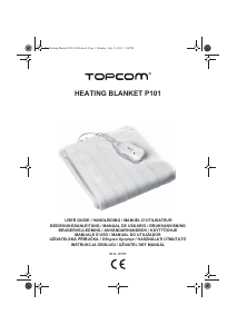 Manual de uso Topcom P101 Manta eléctrica