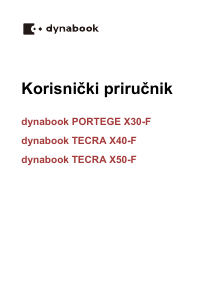 Priručnik Toshiba dynabook Tecra X40-F Prijenosno računalo