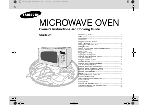 Manual Samsung CE283DN Microwave