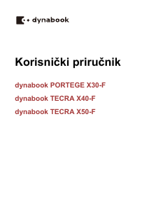 Priručnik Toshiba dynabook Tecra X50-F Prijenosno računalo