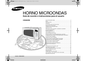 Manual de uso Samsung CE283DN Microondas