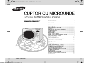 Manual Samsung CE283GN Cuptor cu microunde