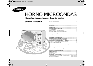 Manual de uso Samsung CE2877NT Microondas