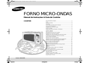 Manual Samsung CE287DN Micro-onda