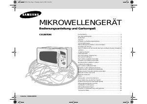 Bedienungsanleitung Samsung CE287DN Mikrowelle