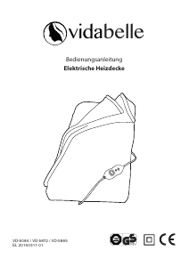 Bedienungsanleitung Vidabelle VD-5872 Elektrische heizdecke