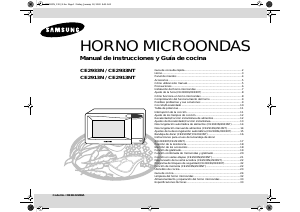 Manual de uso Samsung CE2933N Microondas