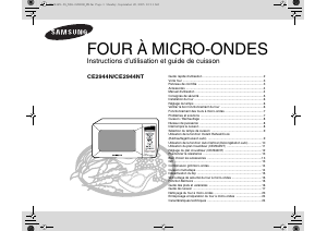 Mode d’emploi Samsung CE2944N-5 Micro-onde