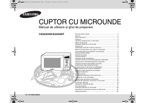 Manual Samsung CE2944N-5 Cuptor cu microunde
