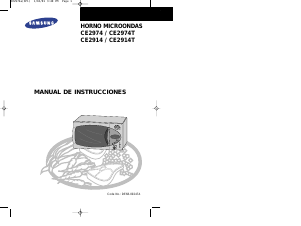 Manual de uso Samsung CE2974T Microondas