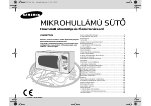 Használati útmutató Samsung CE297DN Mikrohullámú sütő