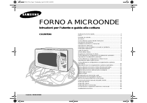 Manuale Samsung CE297DN Microonde