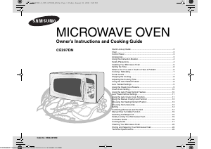 Manual Samsung CE297DN-5 Microwave