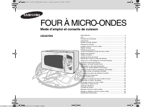 Mode d’emploi Samsung CE297DN-5 Micro-onde