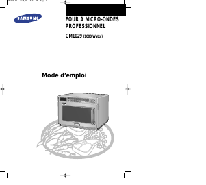 Mode d’emploi Samsung CM1029 Micro-onde
