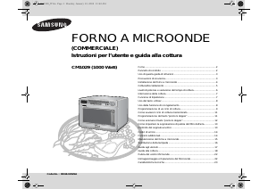 Manuale Samsung CM1029 Microonde