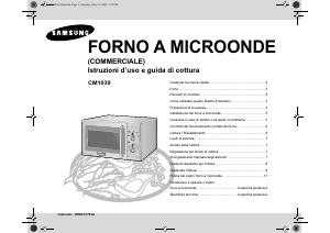Manuale Samsung CM1039 Microonde