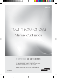 Mode d’emploi Samsung CP1370-S Micro-onde