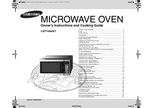 Manual Samsung CST1660ST Microwave